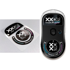 Mouse Skates Glide Feet Pads Mouse Feet Sticker for G Pro X Superlight Rounded Curved Edges - Black